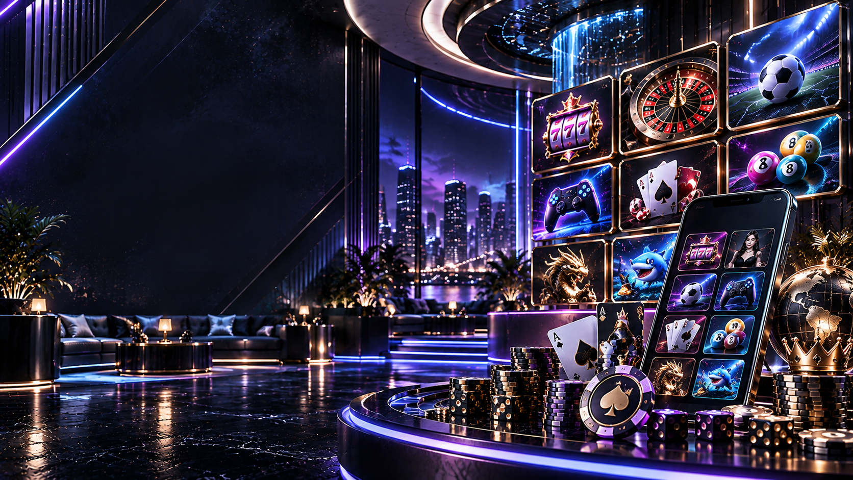 GOBETASIA futuristic lounge